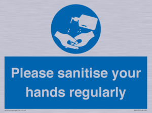 Please sanitise your hands regularly